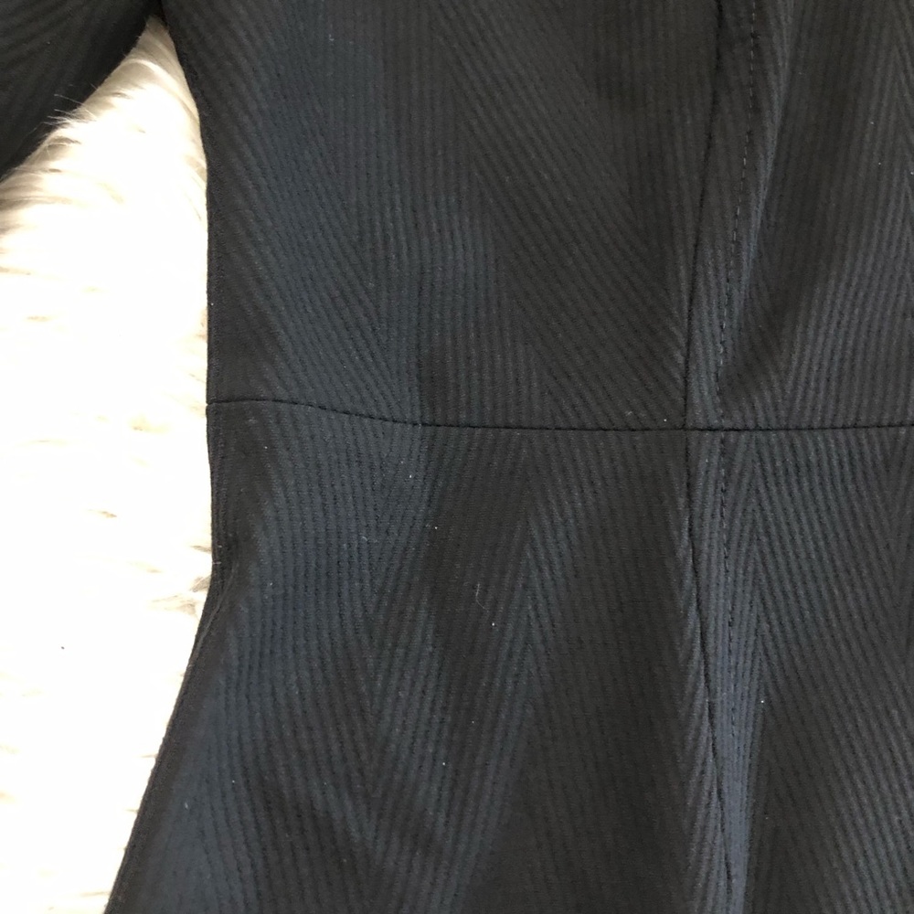 Boss Hugo Boss Textured Colorblock Classic Black White Sheath Dress size L - Picture 9 of 16